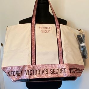 NWT - Victoria’s Secret Weekender Tote with Strap